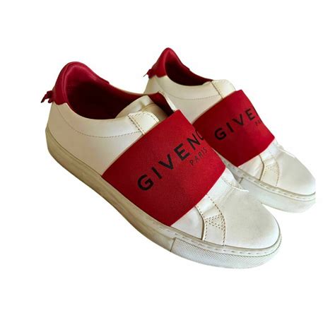 givenchy elastic logo sneakers|City Sport sneakers in leather with GIVENCHY strap .